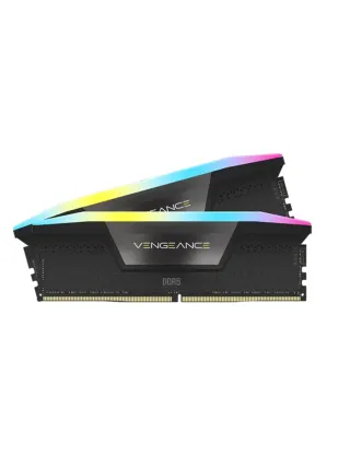 CORSAIR VENGEANCE RGB 32GB (2 x 16GB) DDR5 DRAM 5600MHz C36 Memory Kit - Black