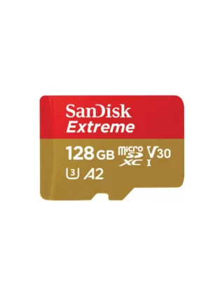 SanDisk 128GB Extreme microSDXC UHS-I Memory Card - 190MB/s Read and 90MB/s Write speeds
