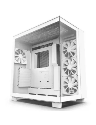 NZXT H9 Flow Edition ATX Mid Tower Case - White - CM-H91FW-01