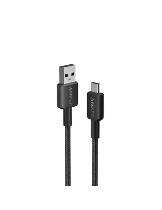 Anker322 USB-A to USB-C Braided Cable (6ft/1.8m) - Black
