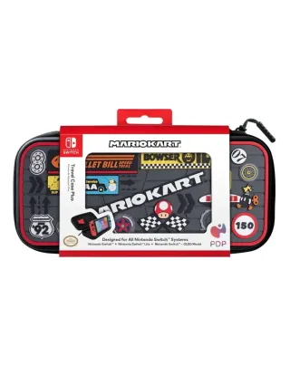 PDP: Nintendo Switch - Lite & OLED Model Travel Case Plus (All Console) - Mario Kart Edition