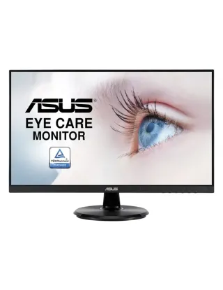Asus VA24DQ 23.8-inch FHD 75Hz, IPS, Frameless, Flicker Free, Adaptive-Sync Eye Care Monitor - Black