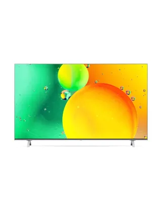 LG NanoCell Smart TV 55 Inch NANO77 Series, Cinema Screen Design 4K Active HDR WebOS Smart AI ThinQ - 55NANO776QA