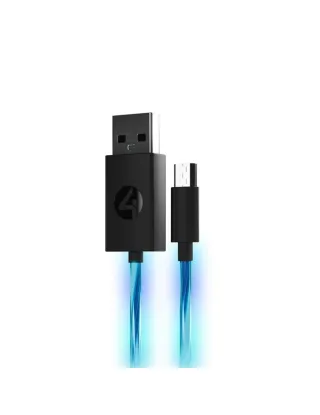 4Gamers PS4 Light Up Superfast 3m Play & Charge Cable (Micro-USB)