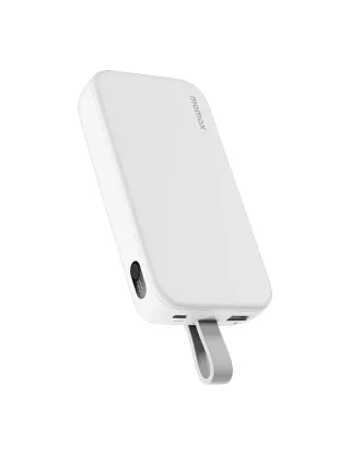 Momax iPower PD 5 20000mAh built-in USB-C cable power bank IP119 - White