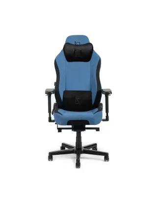 Navodesk Apex Oft Fabric Gaming Chair With Memory Foam Pillows - Galaxy Blue