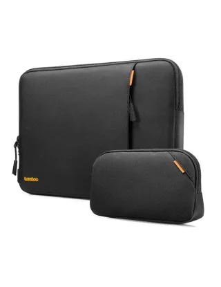 Tomtoc Versatile A13 Laptop Sleeve & Accessory Pouch For 14" MacBook Pro/Laptops - Black