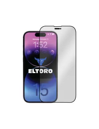 Eltoro Double Strong CF Screen Protector for iPhone 15 - Clear/Black