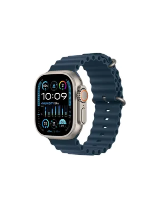 Apple Watch Ultra 2 Gps + Cellular, 49mm Titanium Case With Ocean Band - Blue