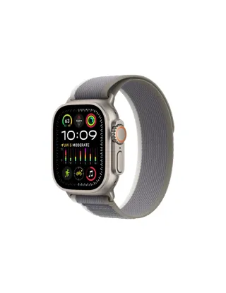 Apple Watch Ultra 2 Gps + Cellular, 49mm Titanium Case With Green/grey Trail Loop - M/l