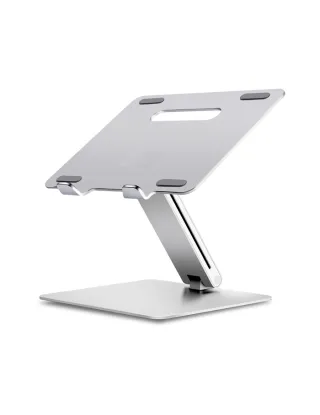 Foldable Aluminium Stand For 9.7 -15.6 Inch Laptop And Tablets - Silver