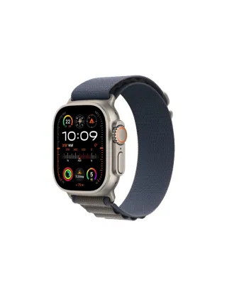 Apple Watch Ultra 2 Gps + Cellular, 49mm Titanium Case With Blue Alpine Loop - Medium
