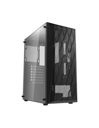 Darkflash Dk352 Mesh With 4x120mm Agrb Fans Atx Mid Tower Pc Gaming Case - Black