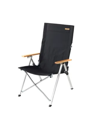 Naturehike Aluminum Alloy Folding Lying Chair - Black