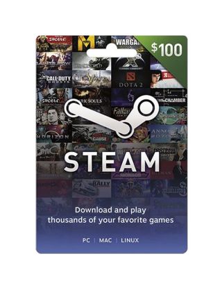 Steam Wallet Gaming Card- $100 (US)-card