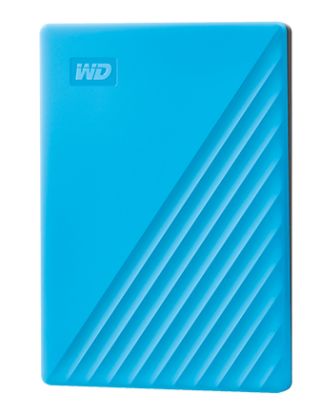 WD MY PASSPORT HDD AUTO BACKUP PASSWORDPROTECTION 2TB - SKY BLUE