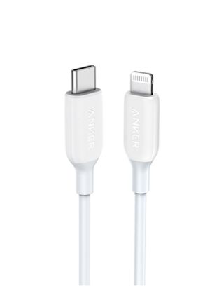 ANKER POWERLINE III USB-C CABLE WITH LIGHTNING CONNECTOR (0.3M/1FT) - WHITE