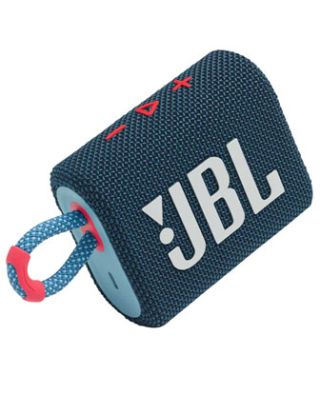 JBL GO3 PORTABLE WATERPROOF BLUETOOTH V5.1 SPEAKER - BLUE/PINK