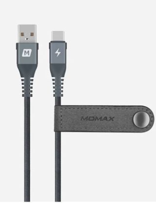MOMAX ELITE LINK TYPE-C TO USB CABLE 2M TRIPLE BRAIDED BLACK