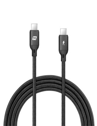 MOMAX GO-LINK USB-C TO USB-C PD CABLE 2M - BLACK