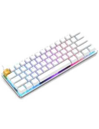 GLORIOUS GAMING KEYBOARD GMMK- COMPACT(PRE -BUILT) - WHITE ICE