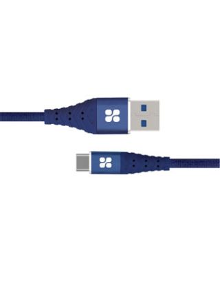 PROMATE NERVELINK-C HIGH SPEED DATA SYNC AND CHARGE USB-C CABLE - BLUE