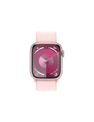 Apple Watch Series 9 Gps + Cellular 45mm Pink Aluminium Case With Light Pink Sport Loop