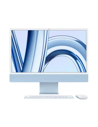Pre-order Apple Imac M3 24-inch 4.5k Retina Display With 8‑core Cpu 10‑core Gpu 8gb 256gb Ssd - Blue (Arabic)