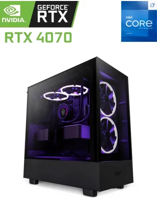 Nzxt H Series H5 Elite Edition Intel Core I7 -13700k 13th Gen Rtx 4070 Atx Mid Tower Gaming Pc