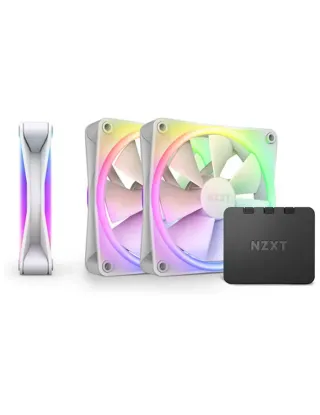 NZXT F120 RGB DUO 120mm Triple pack Case Fan - White