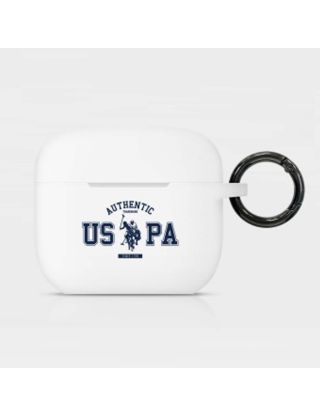 U.S.Polo Assn. Silicone USPA Authentic Case for Airpods 3 - White