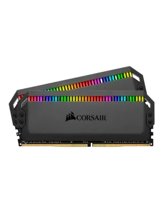 Corsair iCUE DOMINATOR PLATINUM RGB 16GB (2 x 8GB) DDR4 DRAM 4600MHz C19 Memory Kit - Black