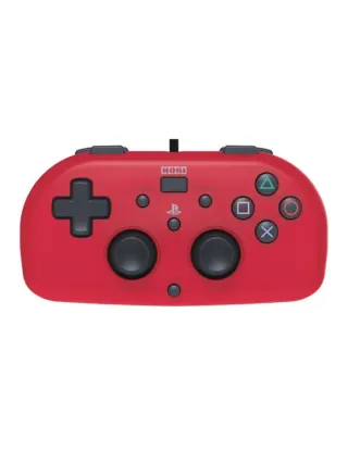 PS4 Hori Mini Gamepad Wired Controller - Red