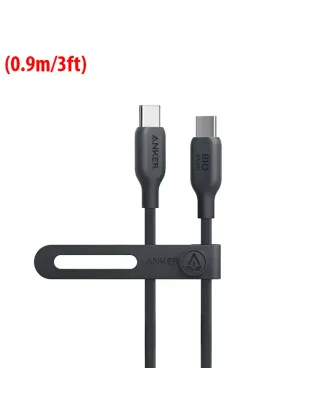 Anker 544 USB-C to USB-C Cable 140W (Bio-Based 3ft) - Black