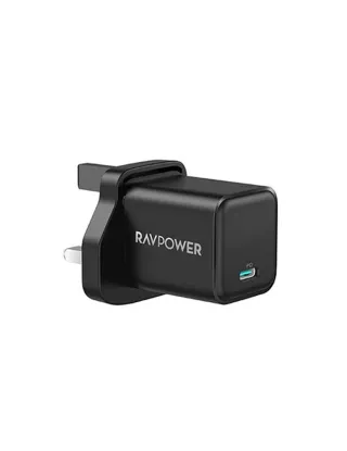 RAVPower RP-PC167 PD 20 Watts Type C Wall Charger - Black