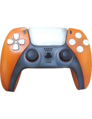 PS5 Customized Dual Sense Wireless Controller - Orange/white