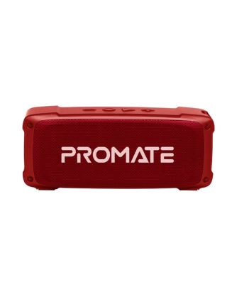 Promate OutBeat High Fidelity Rugged Wireless Speaker - Red