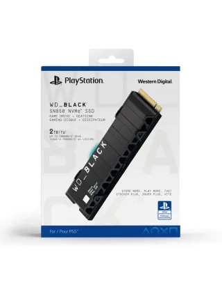 WD_BLACK 2TB SN850 NVMe SSD for PS5 Consoles Solid State Drive with Heatsink