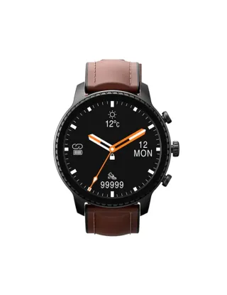 HAVIT M9005W Smart Watch with QI Wireless Charging & 5ATM Waterproof - Black/Brown