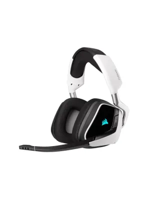Corsair Void Rgb Elite Wireless Premium Gaming Headset With 7.1 Surround Sound - White (Eu)
