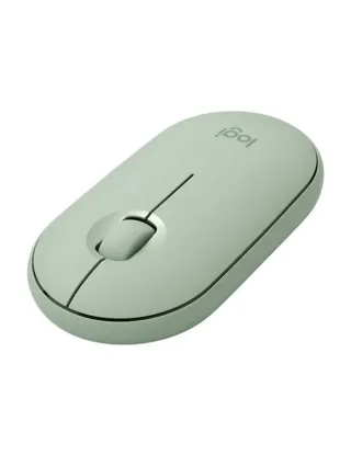Logitech M350 Pebble Wireless Mouse - Eucalyptus