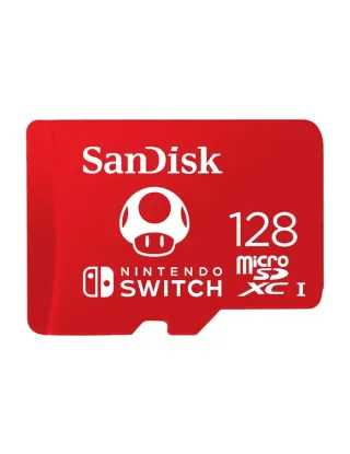 SanDisk Nintendo Switch MicroSD Memory Card - 128GB  (UP TO R100/W90 MB/s)