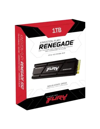 Kingston 1TB FURY Renegade PCIe 4.0 NVMe M.2 Internal SSD with Heatsink - Up to 7300MB/s