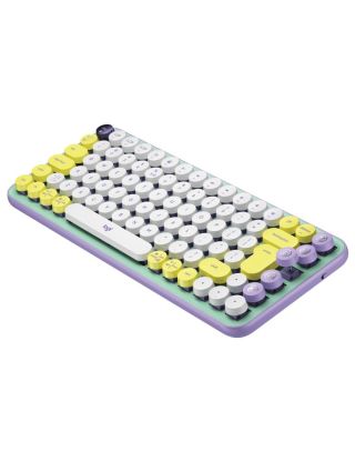 Logitech POP Keys Wireless Mechanical Emoji Keyboard, English - DayDream Mint