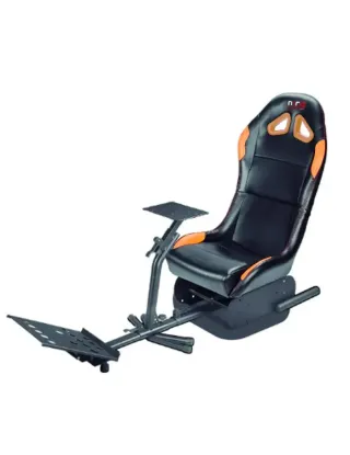 MRG Gaming Racing Simulator Seat - Black/Orange