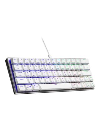 Cooler Master SK620 Low Profile Mechanical Keyboard (White) -Blue Switch - US Layout