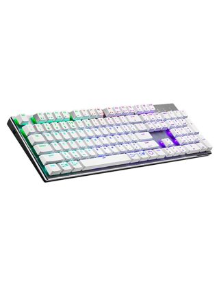 Cooler Master Sk653 Full-sized Wireless Mechanical Keyboard With Low Profile Switchs (White) - Red Switch
