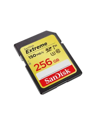 SanDisk Extreme SD UHS-I Card (Up to 150 MBPs) 256GB 4K