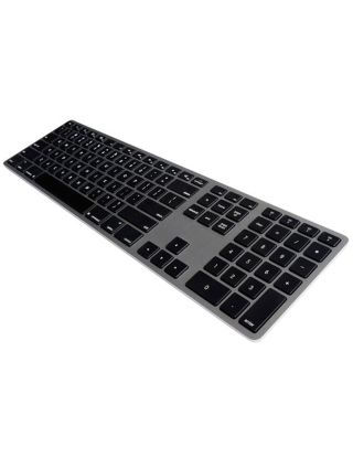 Matias Wireless Aluminum Keyboard With Backlit For Pc - Space Gray