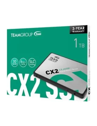 Team Group CX2 2.5" 1 TB SATA III 3D NAND Internal SSD